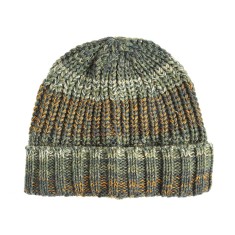 Caciula tricotata multicolora pentru iarna