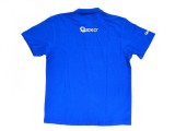Tricou Polo Barbati Geko Q00009, Bumbac 100%, Maneci Scurte, Albastru