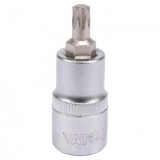 Bit Torx T40 cu adaptor 1/2&quot;, 55mm, Cr-V, Yato YT-04314