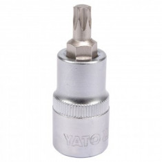 Bit Torx T40 cu adaptor 1/2", 55mm, Cr-V, Yato YT-04314