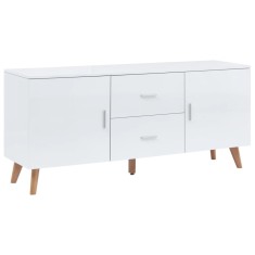 vidaXL Servantă, alb, 160x40x70 cm, MDF 247305