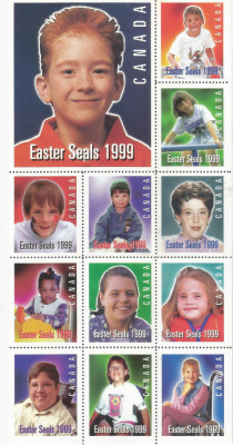 Canada, Easter Seals, viniete, 1999 foto