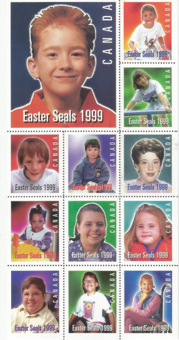 Canada, Easter Seals, viniete, 1999