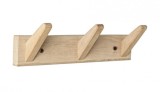 Cumpara ieftin Cuier perete lemn natur Daiki 31x9 cm