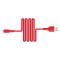 Cablu Date &amp; Incarcare APPLE Lightning 2.4A (Rosu) 1 Metru Borofone Silicone BX30