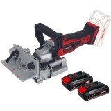 Einhell TE-BJ 18 Li PXC + Twinpack CB - Masina de frezat nuturi 20 mm + Set 2 acumulatori Li-Ion 18 V 2.5 Ah