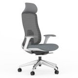 Cumpara ieftin Scaun operational ergonomic mesh si piele ecologica Lido HW Scaun birou Lido HW mesh light grey
