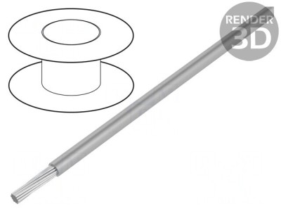 Cablu Siliconic Gri 1x2,5mm2 &amp;Ouml;LFLEX&amp;reg; HEAT 180 foto
