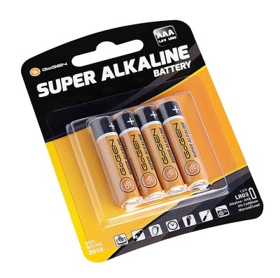 Set 4 baterii alcaline GoGEN SUPER, AAA, 1.5 V, LR03 foto