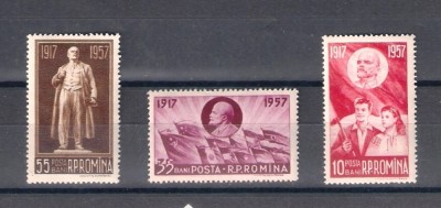 ROMANIA 1957 - 40 ANI DE LA REVOLUTIA DIN OCTOMBRIE, MNH - LP 443 foto