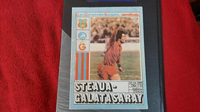 program Steaua - Galatasaray Istanbul foto