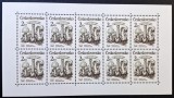 Ciuperci Toxice - Cehoslovacia 1988 - Bloc de 10 Timbre "Amanita virosa" (Neștampilat / MNH) CP1_II