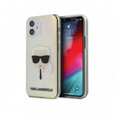 Husa iPhone 12 Mini Karl Lagerfeld Iridescent Karl's Head Multicolor