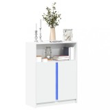 VidaXL Dulap cu LED, alb, 77x34x100 cm, lemn prelucrat