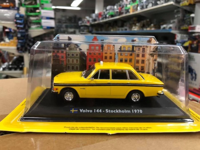 Macheta Volvo 144 - Stockholm - 1970 - Taxiuri scara 1:43