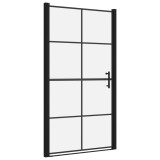 Cumpara ieftin Usa de dus, negru, 100 x 178 cm, sticla securizata