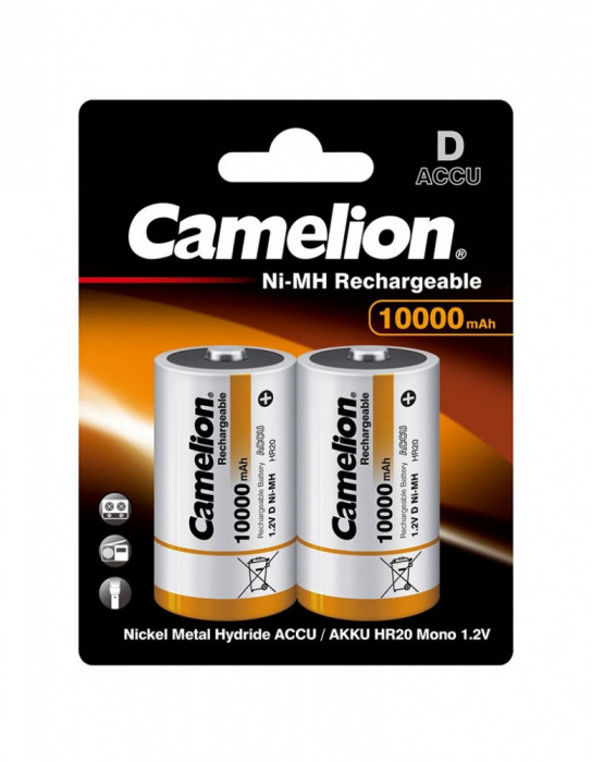 Acumulatori Camelion D R20 10000mAh 1,2V Ni-MH set 2 buc.