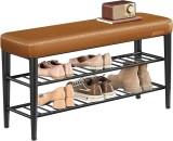 Bancuta pantofar Caramel Vasagle 100x30x50 cm