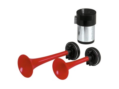 Claxon auto Carpoint 2 tonuri 12V, cu compresor electric , 117Db, 240W foto