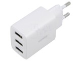 BASEUS Alimentator Plug-in 5V 3.4A 17W USB Alb
