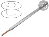 Cablu BQ CABLE H05V-K LGY2.5-WH/GY 2,5mm&sup2; PVC alb-gri 300V/500V 50m