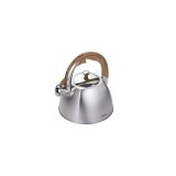 Fierbător tradițional cu fluier fabricat din inox, ceainic 3 litri, 18-28 cm, argintiu, Klausberg