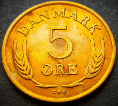 Moneda 5 ORE - DANEMARCA, anul 1968 *cod 3540 A = A.UNC foto