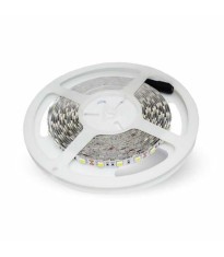 Banda LED SMD5050 24V 3000K alb cald 60LED/m 10W/m 830lm/m IP20 5m V-TAC SKU-212431