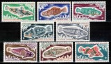Teritoriile Antarctice Franceze TAAF 1971, Mi #60-64 + 68-70**, fauna, pesti, MNH! Cota 51 &euro;!