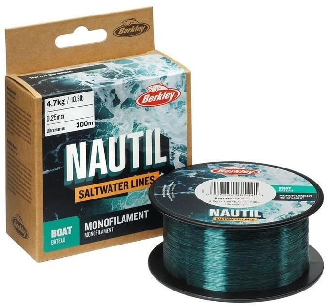 Fir Monofilament BERKLEY Nautil, Ultra Marine, 6.6kg, 0.30mm, 600m