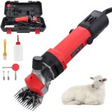 Aparat de tuns oi, electric, putere 1000W, 2400RPM, cu cutie de depozitare si accesorii, 6 trepte de viteza, rosu/negru