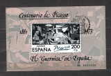 SPANIA 1981 - PICTURA. CENTENAR PICASSO. COLITA STAMPILATA, SA12, Stampilat