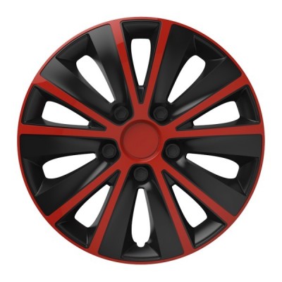 Set capace roti 14 inch Versaco Rapide, Rosu si Negru AutoDrive ProParts foto