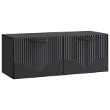 vidaXL Oglindă TV montată pe perete Pe perete Negru 78,5 x 31 x 30 cm 899056