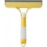 Racleta de curatare 3 in 1, flippy, multifunctional, pentru casa si masina, pulverizator de spray, racleta din silicon si burete, 21.5 x 25.7 cm, galb