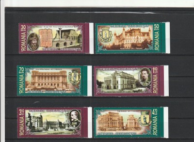 ROMANIA 2007 LP 1763 LP 1763 b LP 1764 VECHIUL BUCURESTI INTEGRAL MNH NESTAMP foto