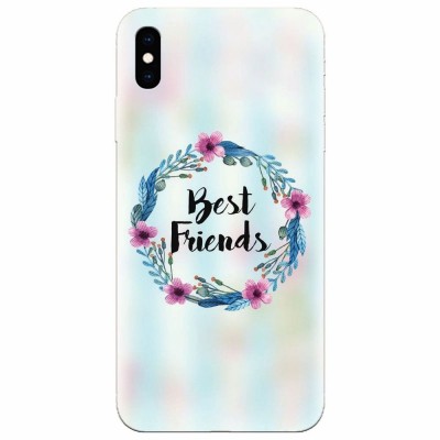 Husa silicon pentru Apple Iphone XS, Best Friends 001 foto