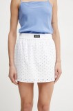 MAX&amp;Co. fustă din bumbac culoarea alb, mini, creion, 2518101062200