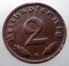 2.664 GERMANIA WWII 2 REICHSPFENNIG 1939 G, Europa, Bronz