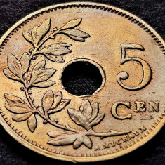 Moneda istorica 5 CENTIMES - BELGIA, anul 1925 *cod 3564 = BELGIE