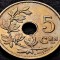 Moneda istorica 5 CENTIMES - BELGIA, anul 1925 *cod 3564 = BELGIE