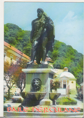 bnk cp Baile Herculane - Statuia lui Hercules - circulata foto