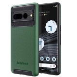 Husa de protectie cu strat dublu pentru Google Pixel 7 Pro SwanScout, verde, policarbonat, 6,7 inchi