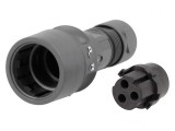 Conector circular mufă mamă 3 pini fără contacte pe cablu