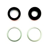 Geam Camera cu Rama Verde Compatibil Apple iPhone 12 Mini