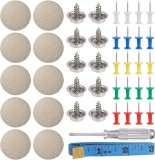 Kit 65 capse, JENUOS&reg;, Pentru reparatia plafonului auto, Cu surubelnita si banda de masura, Compatibil Audi,