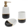 Set Baie, Ceramică, Multicolor, 3 Bucăți, Distribuitor, Pahar, Savonieră, Oem
