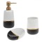 Set Baie, Ceramică, Multicolor, 3 Bucăți, Distribuitor, Pahar, Savonieră