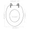 Capace WC, 2 buc., alb, MDF - 9