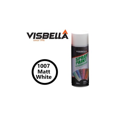 Spray vopsea Visbella Alb Mat 400ml Cod: 1007 foto